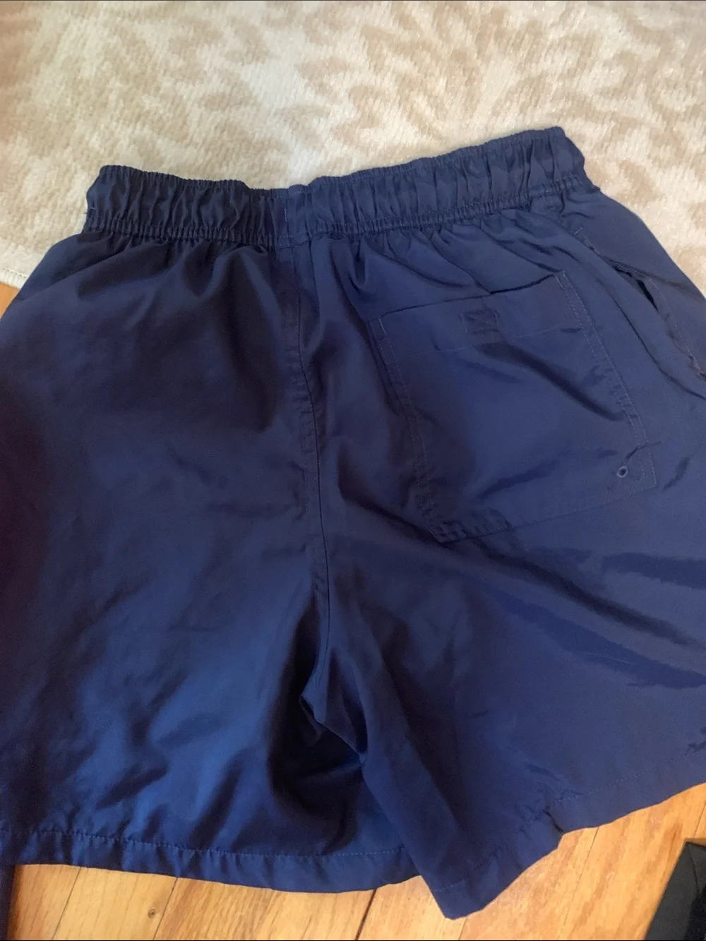 Nike Navy Athletic Shorts with White Logo